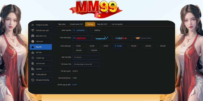 Nạp Tiền MM99 | Thao Tác Đơn Giản Hoàn Tất Trong 3 Phút - eagle96.lol